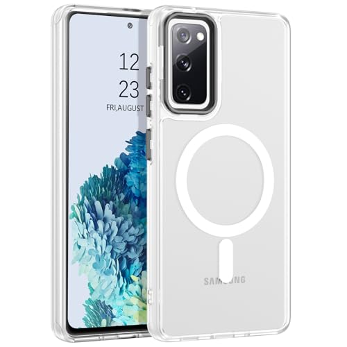 Coque Samsung S20 FE antichoc et magnétique avec dos mat blanc