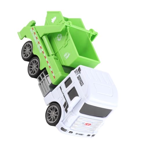 Xiuganpo Juguetes para Camiones de Basura Vehículo de Saneamiento Inercial Deslizante Duradero para Niños, Cultivar la Conciencia Ambiental para Niños, Material Plástico (Camión Sanitario (camión