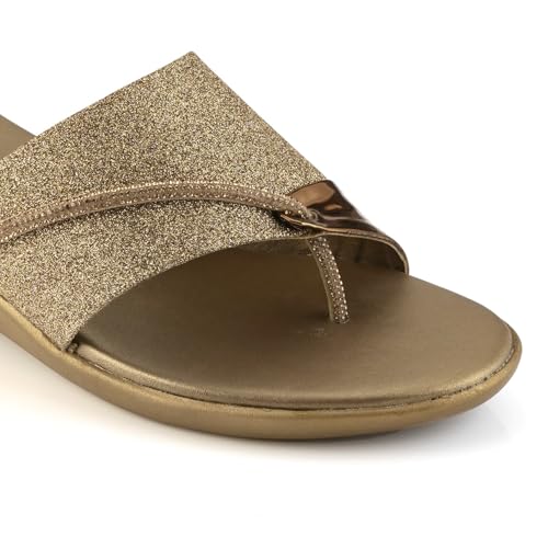 Image of MOSAC Women's Party-Wear Designer Wedding Slip-On Casual Wedge Fashion Wedding Sandal