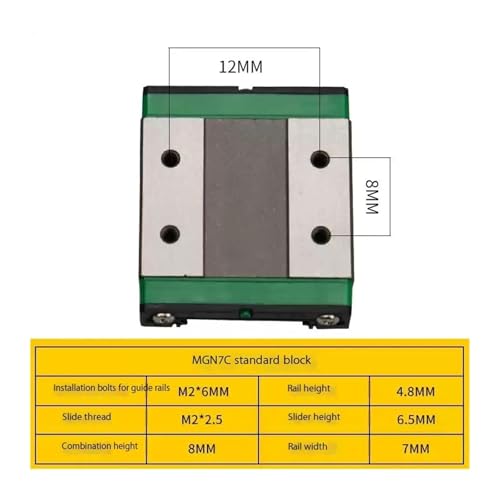 Guide linéaire MGN12 pour la construction de modules laser de bureau - 2