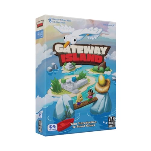 Gateway Island juego de mesa con 21 mini juegos diversos miniatura 1