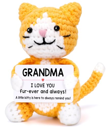 Crochet Cat Love Gift for Grandma