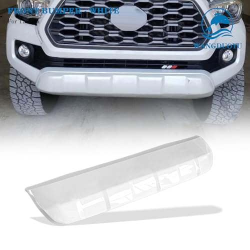 Image of Front Bumper Lower Valance Panel Skid Plate Black Compatible with 2016-2023 Toyota Tacoma - Replaces Part 53911-04210 TO1095205 (Super White-040)