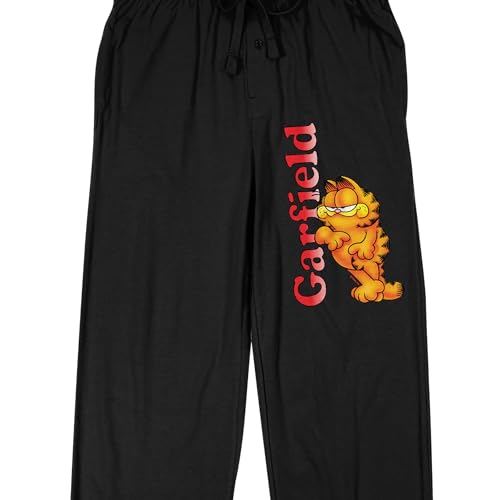Garfield Classic Character Art Men's Black Sleep Pajama Pants2