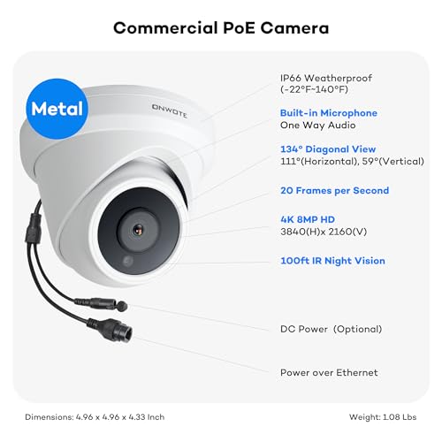 Outdoor Security Camera System with NVR