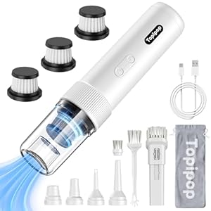 Topipop GV06 Handstaubsauger 21000Pa Kabellos