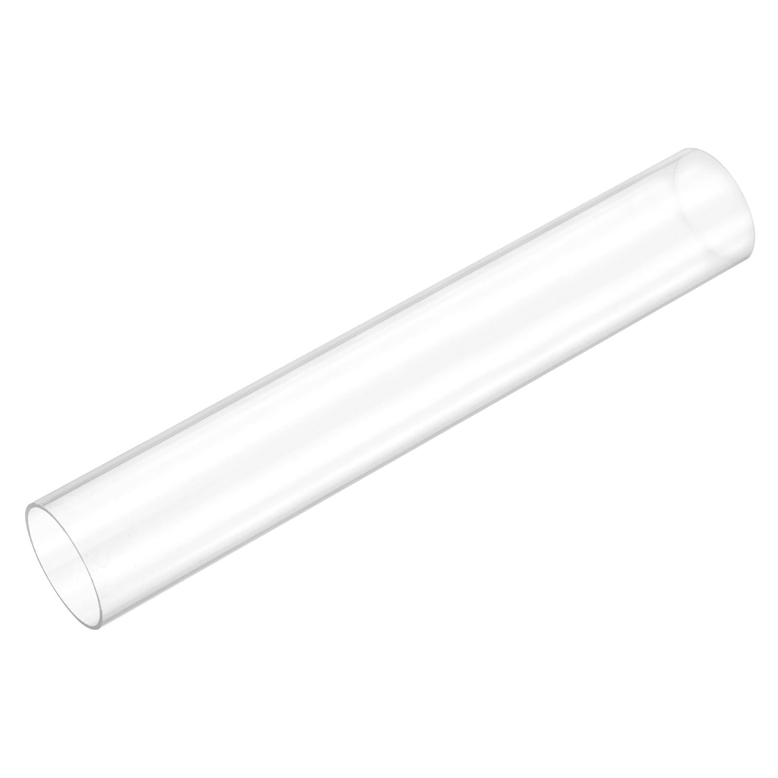 uxcell Rigid Round Clear Tubing 24mm(15/16") ID x 26mm(1") OD x 0.5Ft(150mm) Length Plastic Tube