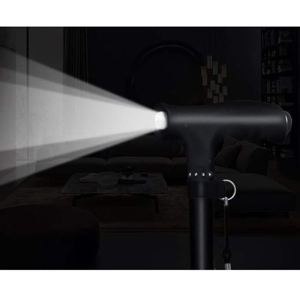 Stampelle a Doppio Uso per Anziani, Bastone Antiscivolo, a Quattro Gambe, telescopico Illuminato Leggero, a Quattro Angoli