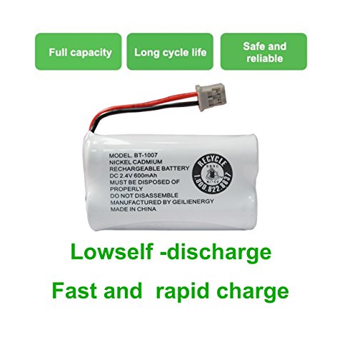 Geilienergy GLE0307 Bt-1007 Cordless Phone Battery Compatible With Uniden Bt1007 Bt904 Bt-904 Bt1015 Bt-1015 Bbty0651101 Bbty0460001 Bbty0510001 Bbty0624001 Bbty0700001 Hhr-P506 Hhr-P506A thumb #5