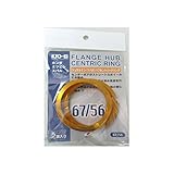 KYO-EI(協永産業) HUB CENTRIC RING 67mm/56mm 2個入り ツバ付 アルミ製/ゴールド U6756