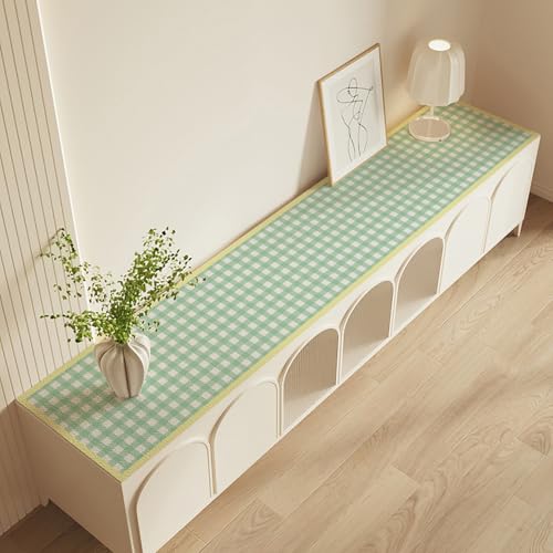 YQkasj ダイニングサイドテーブルマット 玄関 下駄箱 防水 防油 防塵 リビング テレビキャビネット カラー3 デスク保護マット テーブルランナー 北欧 おしゃれ 40*180 シンプル 和モダン テーブルクロス 無地