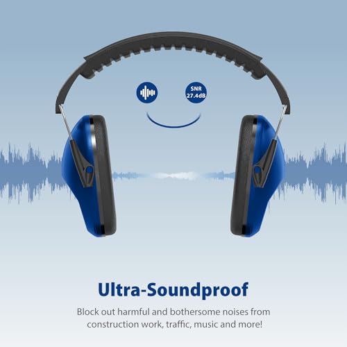 image for Dr.meter Ear Muffs for Noise Reduction: SNR27.4 Noise Cancelling Headp