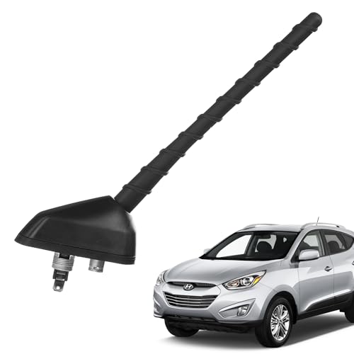 Image of BASIKER Short Antenna Compatible with Hyundai Tucson IX35, Car Hyundai Roof Antenna Base Replacement, 7 Inch H yundai Accessories Internal Copper Coil for Enhanced Car Radio Reception