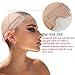Isshin Beauty Lace Wig Grip Cap for Women - Small Size Non-slip Glueless Wig Gripper with Ear-Cutouts 4x5 Transparent Swiss Lace Adjustable Velcro Headband (Light Brown)