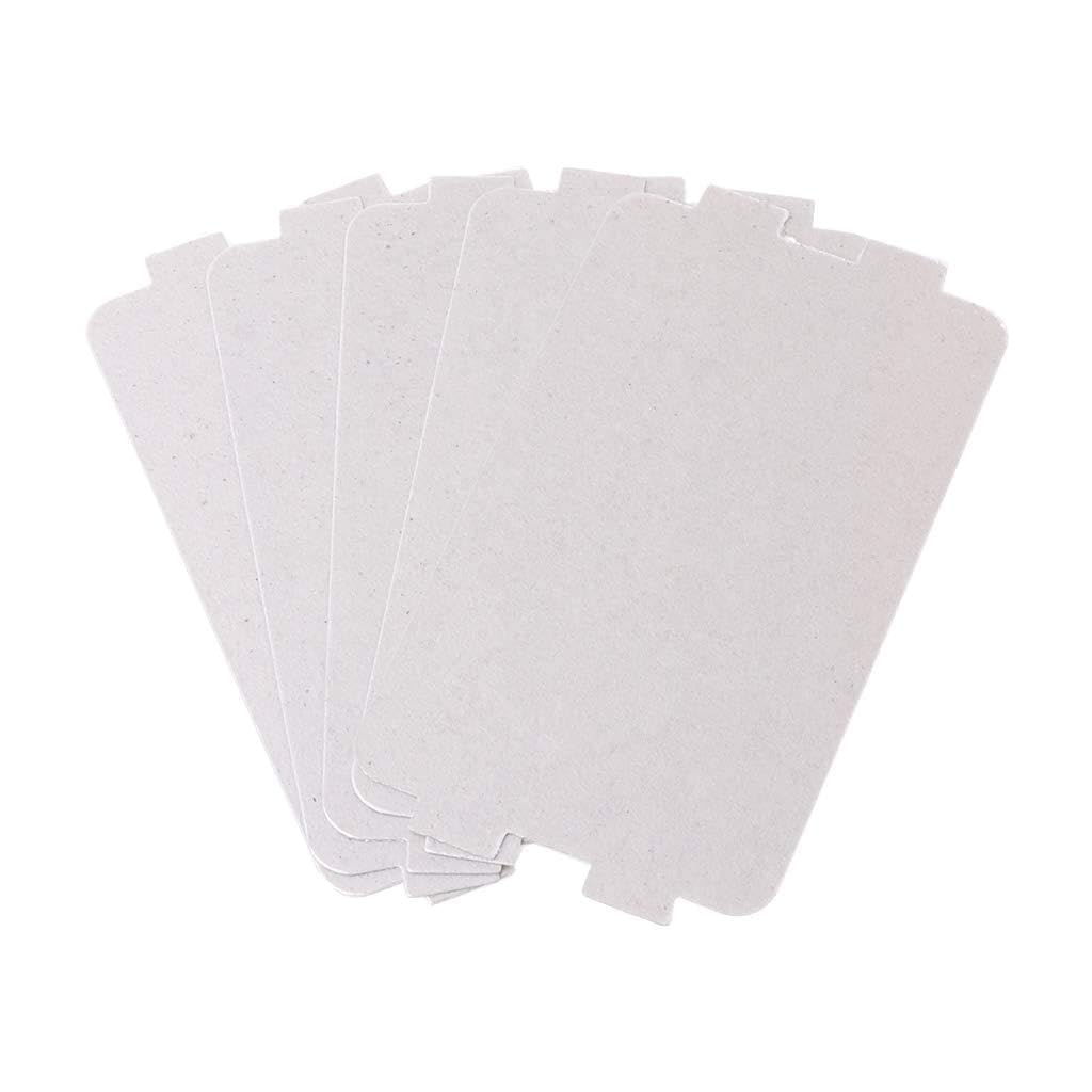 5Pcs Microwave Oven Mica Plate Sheet Thick Replacement Part 107x64mm For Microwave Oven Countertop Stainless Steel
