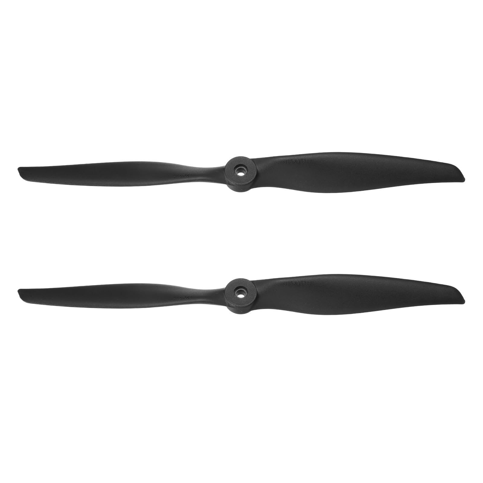 sourcing map 2 Pcs 12x7 Inch Propeller RC Propellers 2-Vane Blades Props for Lightweight Drones Motor Special Prop Accessories, Black