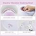 NailFace Electric Nail Soaking Bowl Manicure Bath Bowl Vibration Nail Spa Massage Nail Salon Bowl with 7 Modes for Nail Caring