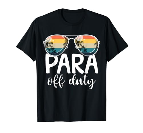 Para Off Duty Paraprofessional Rétro Paraprofessional T-Shirt