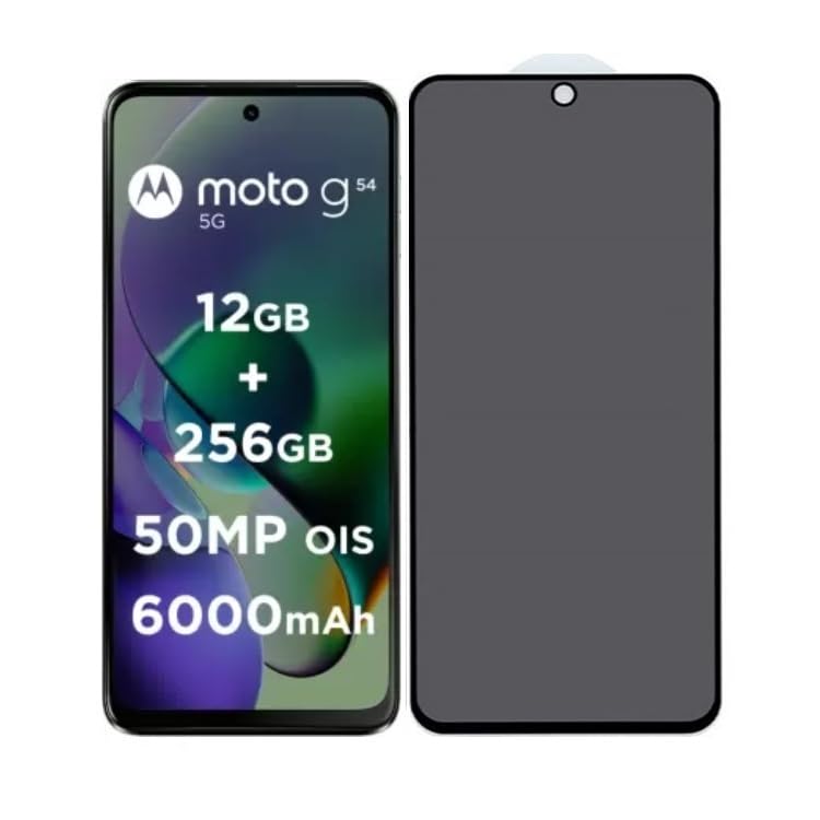 Tele Shield Privacy Tempered Glass Screen Protector for Motorola G54 5G (Pack of 1) (B0CSDTV2W3) Amazon Price History, Amazon Price Tracker