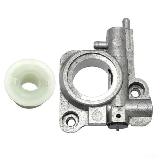 Contenuto della confezione: la confezione contiene 1 set di pompa olio per olio da utilizzare come parte di ricambio su specifici modelli di motosega.