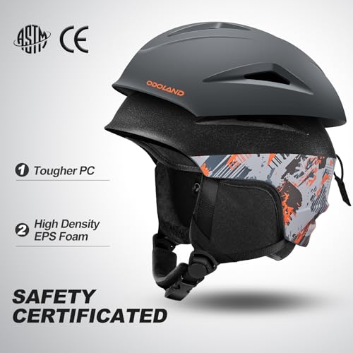Casco de esquí con gafas antiniebla y forro extraíble lavable 3
