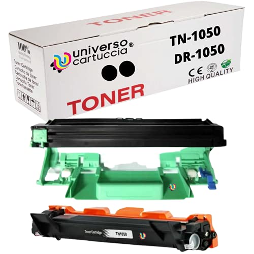 Pack TN1050XL et DR1050 de toner et tambour pour Brother DCP-1612W HL-1210W et MFC-1910W