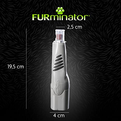 Furminator Krallenschleifer für Hunde und Katzen - schnurloser Nagelschleifer mit LED-Licht und 2 Geschwindigkeitsstufen