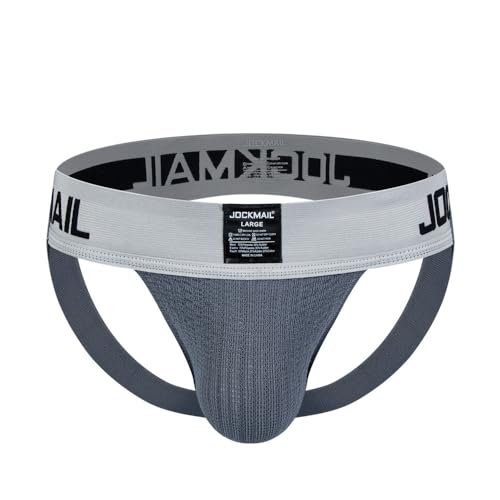 JOCKMAIL Jockstrap Homme Supporter Athlétique - String Workout Taille Basse Gym Fitness