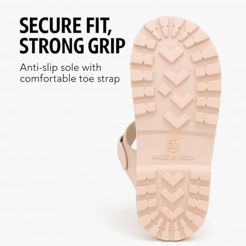 Image of ORTHO JOY Orthopedic Arch Support Sandals for Women - Comfort Slip-On Toe Post Slides with Adjustable Strap & Cushion Sole
