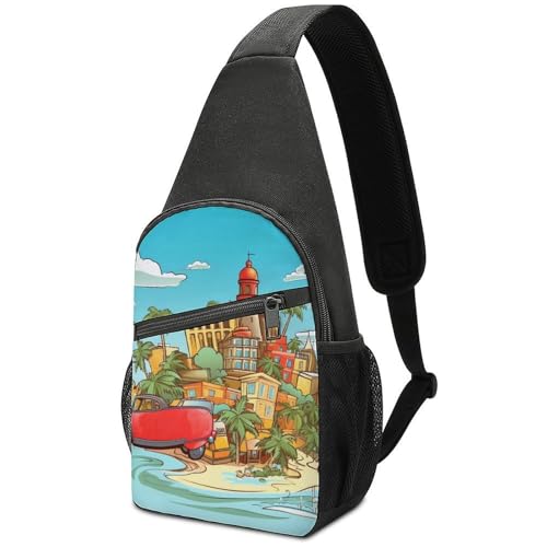 Mochila tipo bandolera Island of Cuba para senderismo