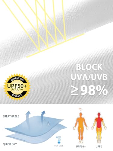 Sun Protection Clothing Women Long Sleeve UPF 50+ Swimsuit Cover Up Lightweight Full Zip UV Dresses for Women4