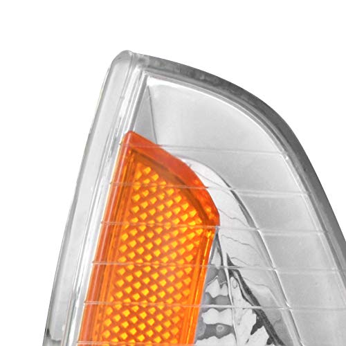 Carpartsinnovate Fits 06-10 Dodge Charger Clear Front Corner Lights Turn Signal Lamps Left+Right Pair