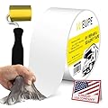 WEUPE RV Sealant Tape with Roller, White, 4 Inch x 50 Feet, Roof Patch Repair Tape, Roofing Tape for RV, Waterproof Leak Tape for RV Puncture, Boat Sealing, Canopy, Camper, Greenhouse and Tarpaulin