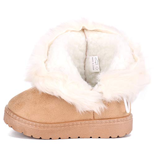 Image of Femizee Girls Boys Warm Winter Boots Kids Outdoor Snow Boots(Toddler /Little Kid)