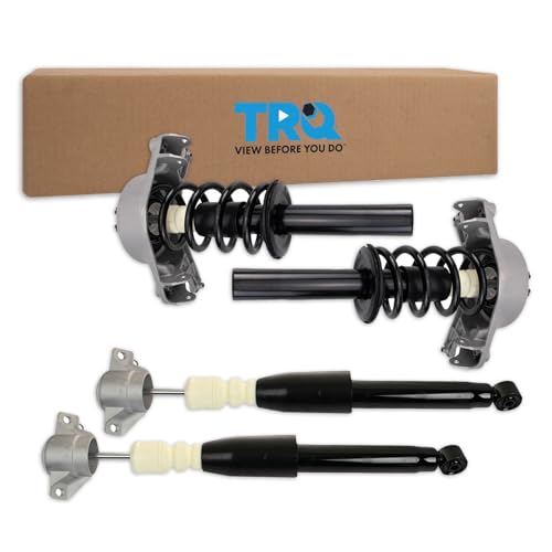 Image of TRQ Front and Rear Complete Strut Assembly & Shock Absorber Kit Complete Strut & Coil Spring Assembly Compatible with 2009-2017 Audi Q5