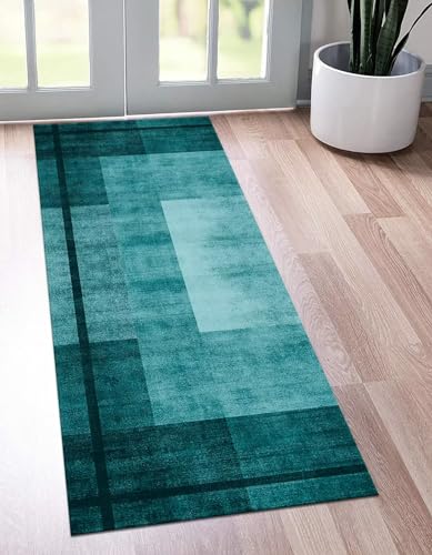 Tapis de cuisine devant l'évier bleu abstrait pour réveiller votre déco