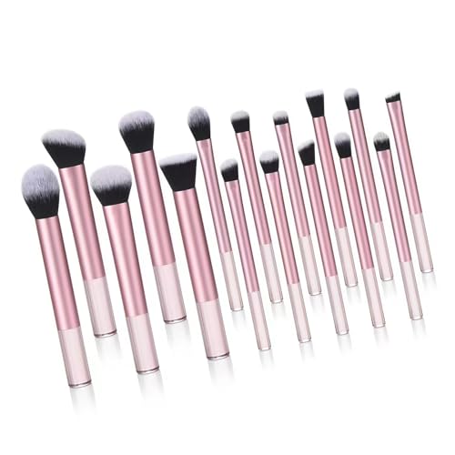 Juego de 16 brochas de maquillaje para la cara, brochas de maquillaje profesionales de viaje, herramientas cosméticas para entusiastas de la belleza