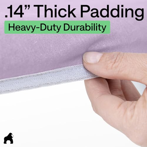 Image of GORILLA GRIP Reflective Silicone Ironing Board Cover, 15x54, Hook and Loop Fastener Straps, Fits Large and Standard Boards, Pads Resist Scorching and Staining, Elastic Edge Thick Padding, Light Purple