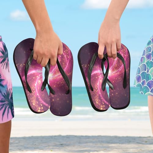 STAYTOP Golden Sparkles Vortex Flip Flops Sandals of Men's & Women's,Sandals Beach Slippers Shower Slides4