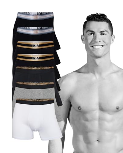 CR7 Boxershorts Herren Baumwolle 7er-Pack Cristiano Ronaldo Unterhosen