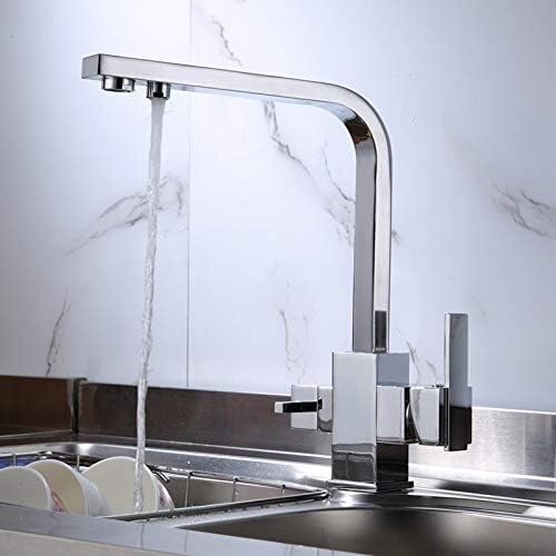 Robinet d'évier en laiton chromé au design commercial robuste - 2