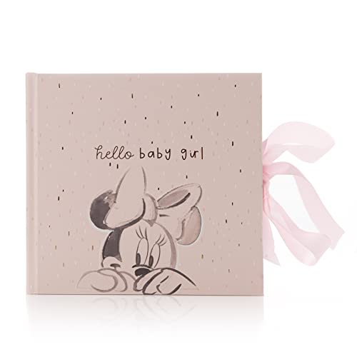 Happy Homewares Hello Baby Girl Minnie Mouse Pink Photo Album 4" X 6" - Baby Shower Or New-Born Birthday Gift - Officially Licensed #TOP20
