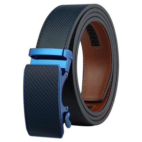 Image of Lavemi Men's Real Leather Ratchet Dress Casual Belt, Cut to Exact Fit,Elegant Gift Box