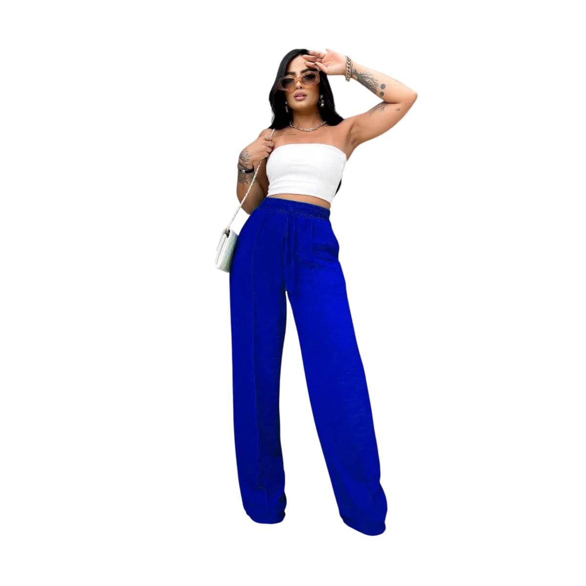Calça Feminina Pantalona Cintura Alta Duna Wide Leg Com Elástico E Bolso Moda Blogueira em promoção! Veja a oferta e mais achadinhos de Calças 7 Hoje é o melhor dia para comprar Calça Feminina Pantalona Cintura Alta Duna Wide Leg Com Elástico E Bolso Moda Blogueira com aquele preço maroto! Promoção! Aproveite a oferta! 7