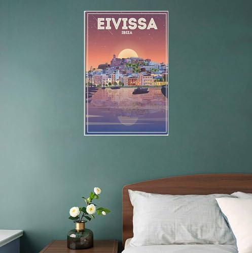 Lienzo de Ibiza de 50x75cm para transformar una habitación vacía en un espacio con encanto 4
