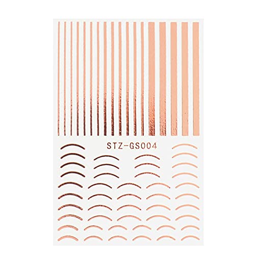Kavitoz 3D Design Nagel Sticker Nagelsticker Nail Art TIPP 3D Nail Art Sticker Nagel Aufkleber Linie Nail Art Striping… – Bild 3