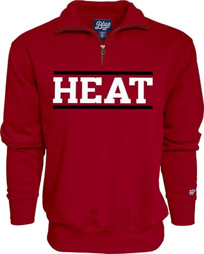 Miami Heat NBA Officially Licensed Quarter Zip Sweatshirt Team Color, XX-Large