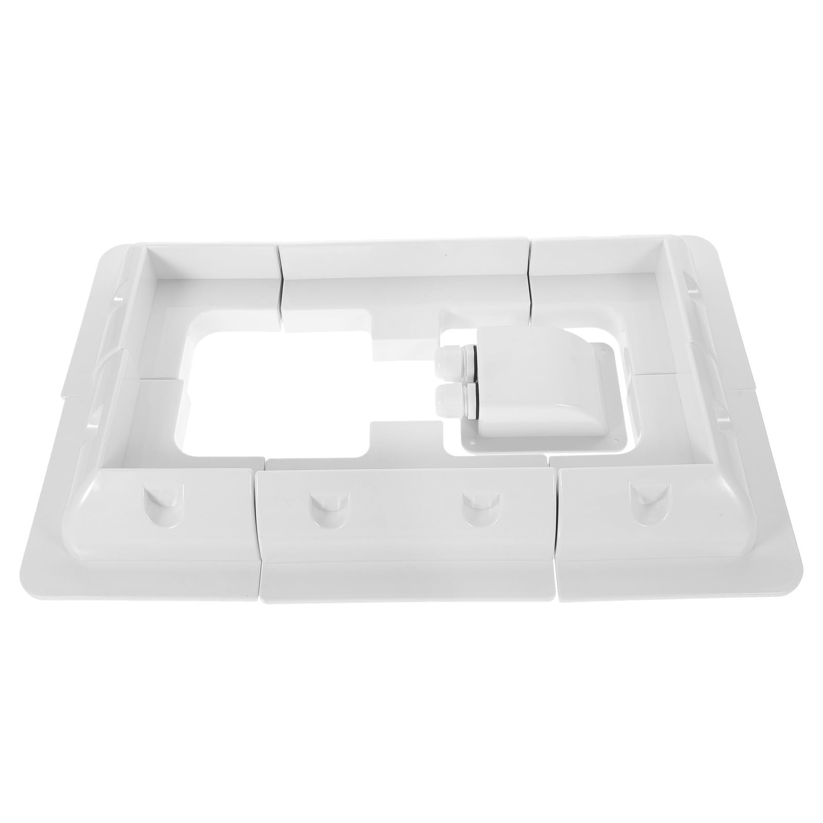 Mikikit Kit di Montaggio Resistente Struttura Robusta Bianco per Pannelli Solari 7 Pezzi Staffa Abs Installazione senza Trapano per Camper e Yacht