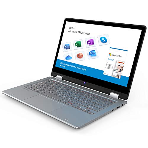 Notebook 2 em 1 Positivo Duo C4128C Intel Celeron 4GB 128GB 11.6