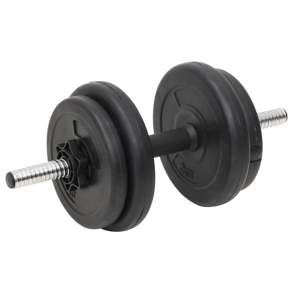 vidaXL Juego de barras y mancuernas con discos 60 kg